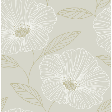 Picture of Dove Floweret Peel and Stick Wallpaper