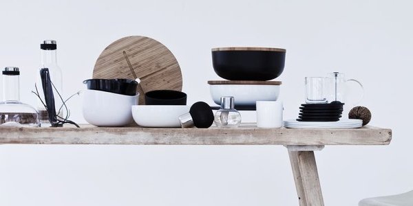 Food-фото: идеи для дома - черное-белые кухонные аксессуары