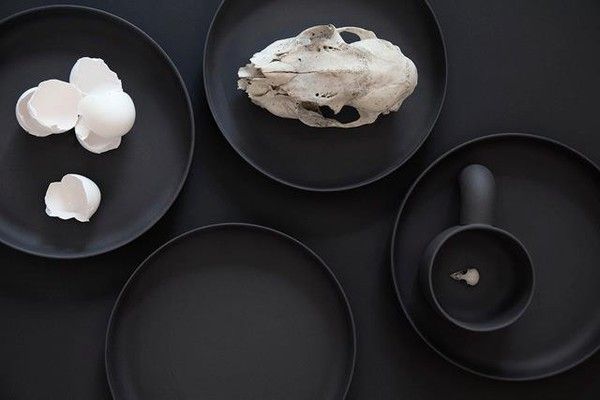 Food-фото: идеи для дома - черное-белые кухонные аксессуары
