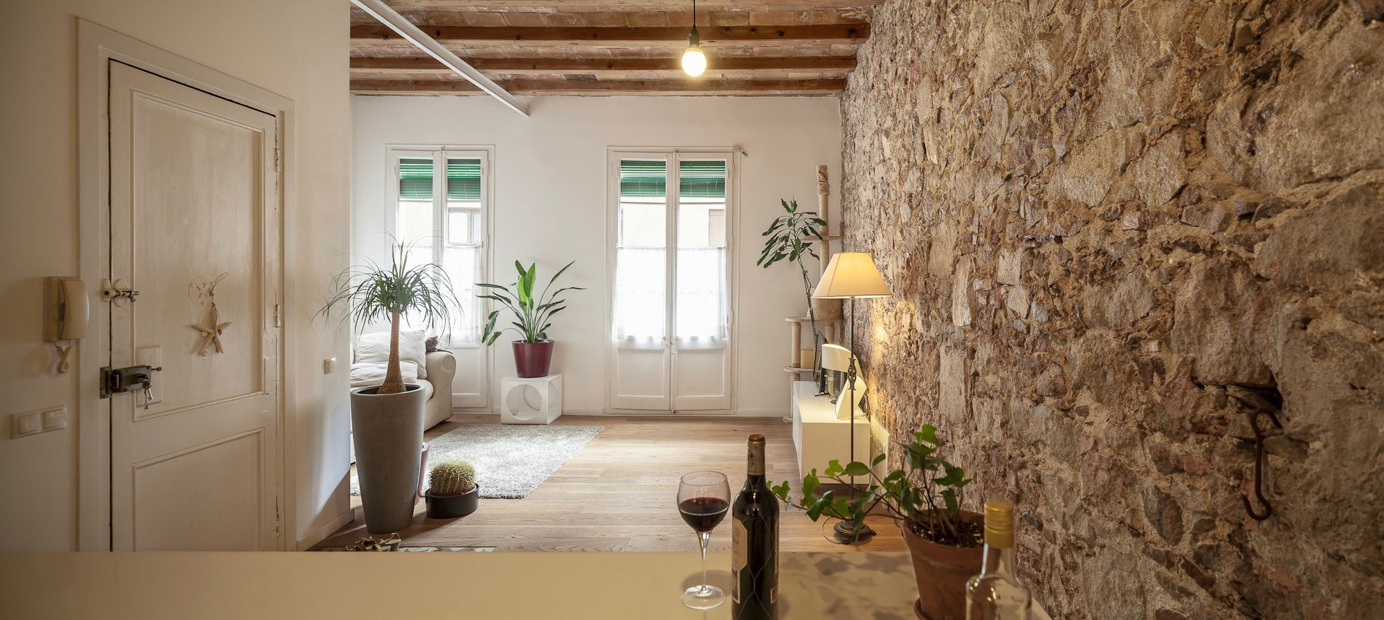Renovation-Apartment-in-Les-Corts-living-room-windows