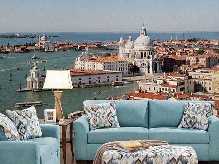 Фотообои  гостиная венеция