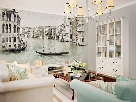 Фотообои  гостиная венеция