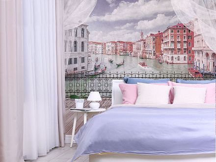 Фотообои спальня венеция
