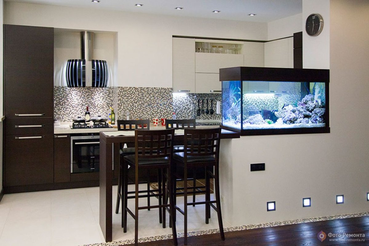 аквариум на кухне