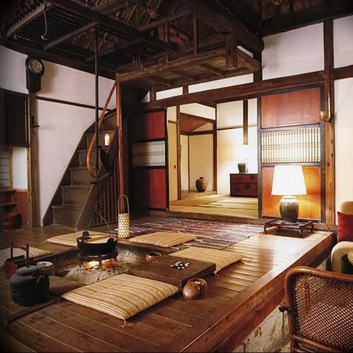 Небольшая гостиная в японском доме