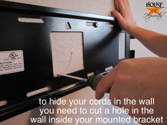mount your tv and hide the cords