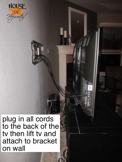 mount your tv and hide the cords