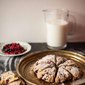 Crumbly Scones with Red and Black Currants
