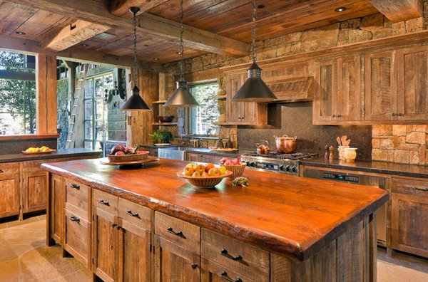 Distressed Wood Kitchen Designs