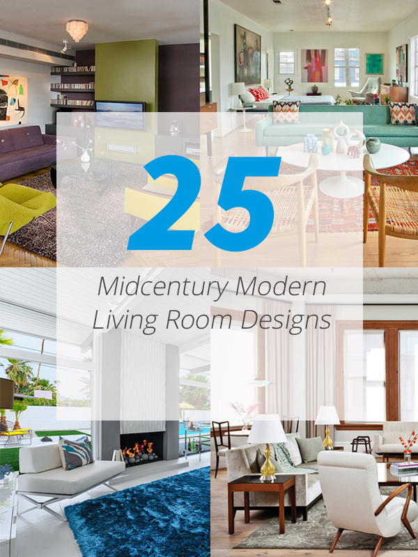 midcentury living rooms