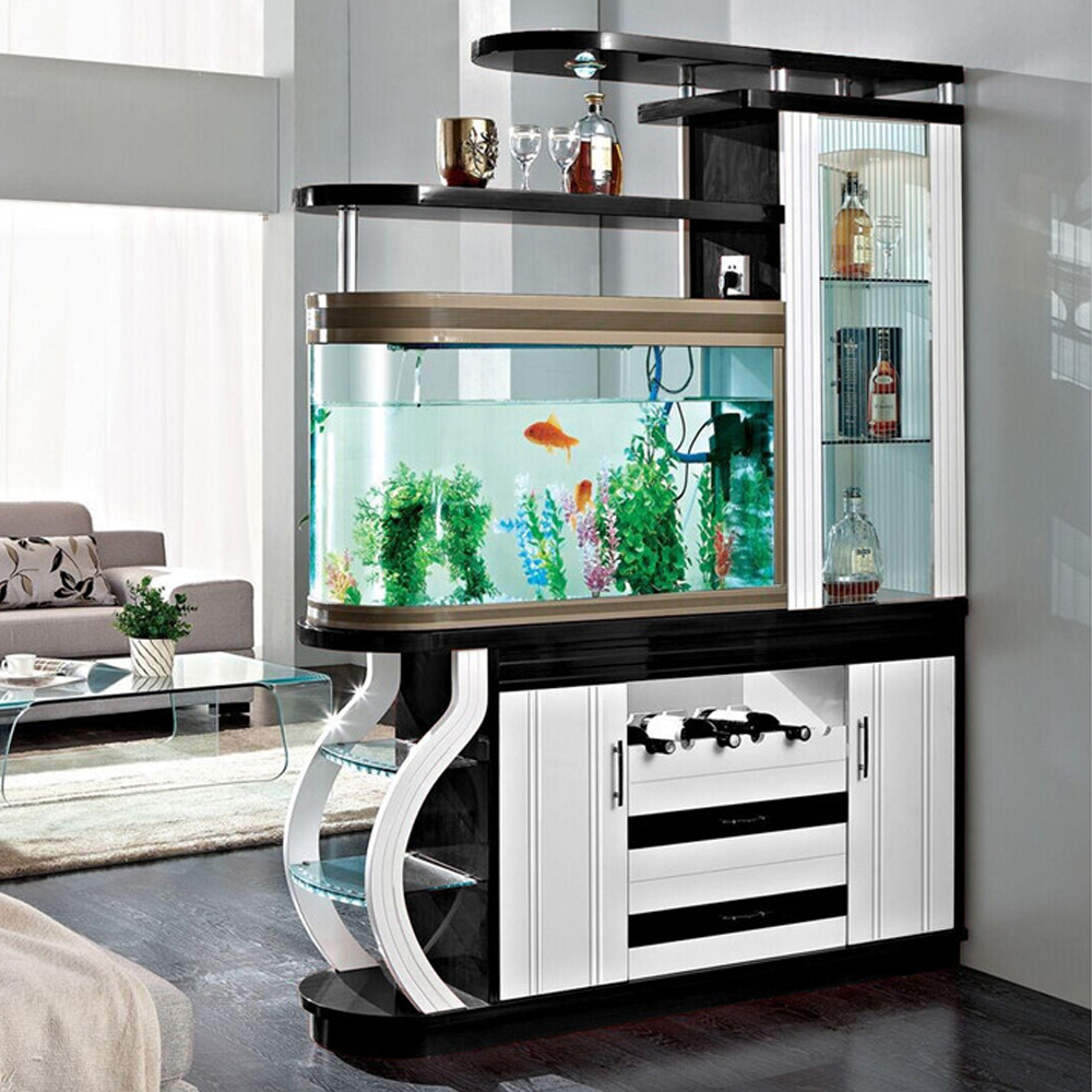 шкаф-перегородка с аквариумом