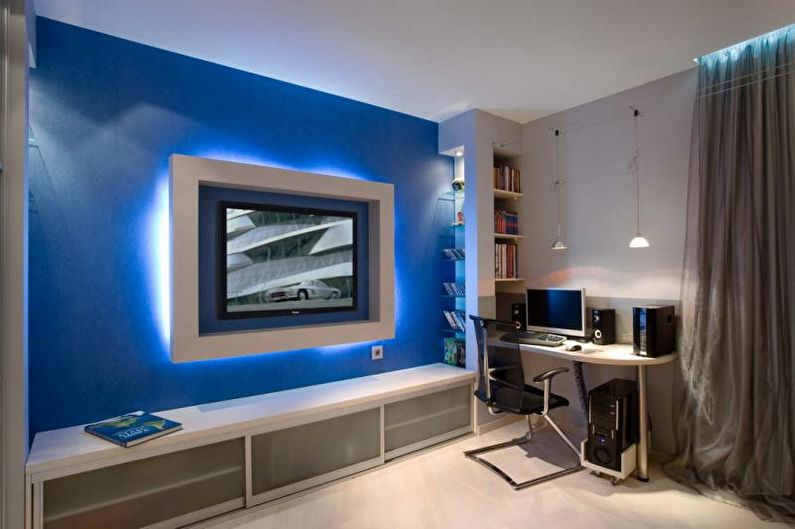 Дизайн интерьера квартиры в стиле хай-тек - фото