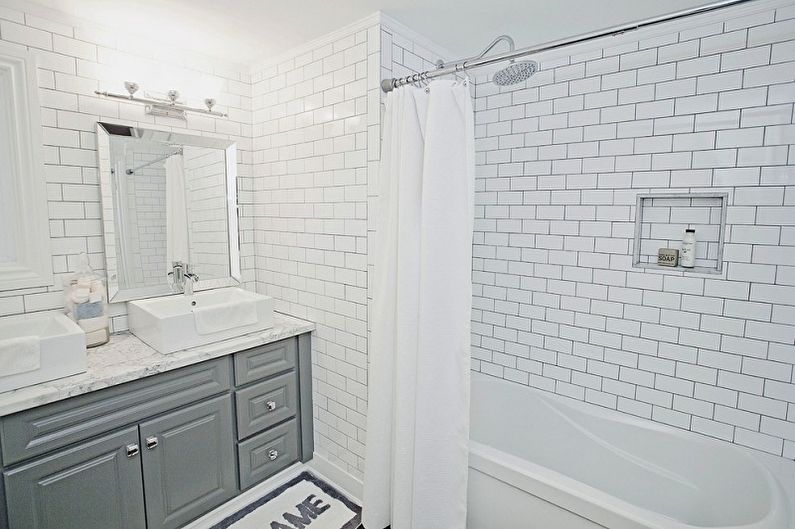 Маленькая ванная комната в стиле лофт - Дизайн интерьера