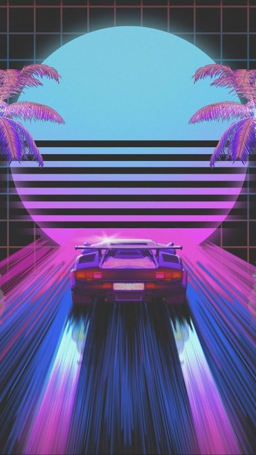 Vaporwave phone background