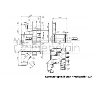 Компьютерный стол Мебелайн-12